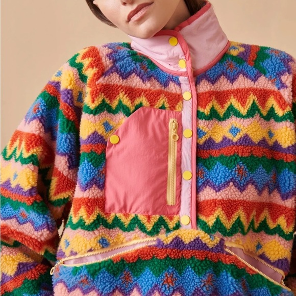 Free People x CeliaB Clarity Jacket Size XS Fleece Pullover New - Picture 7 of 16